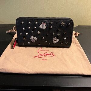 Christian Louboutin M Panettone Leather Zippie Wallet